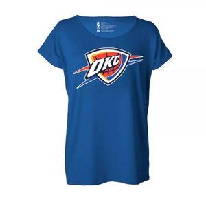 NBA Oklahoma City Thunder Women's Dolman Short Sleeve T-Shirt L